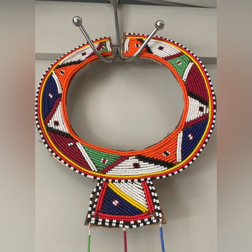 Vintage Maasai Beaded Wedding Collar